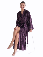 Халат кімоно жіночий №2034 Фіолетовий — фото 4