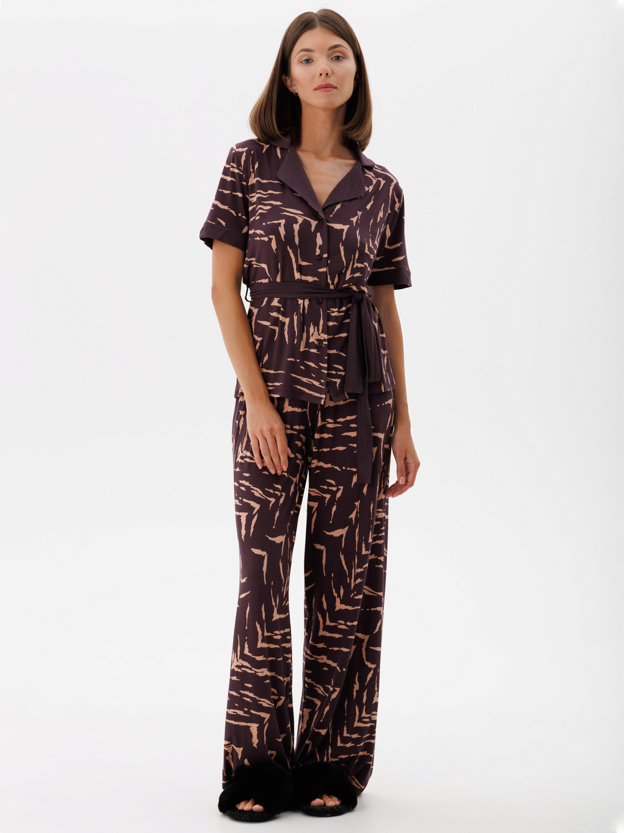 Women's jumper No. 1710 Burgundy-brown — фото 3