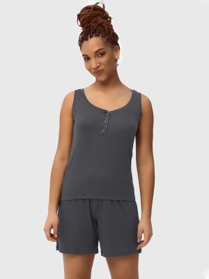 Women's pajamas №1454 Dark gray